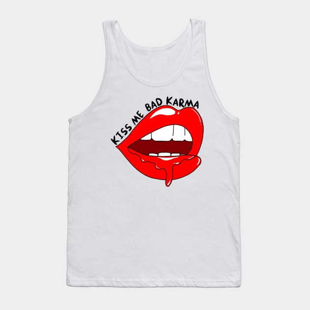 Bad Karma Miley Cyrus Lyrics Tank Top by CMORRISON12345